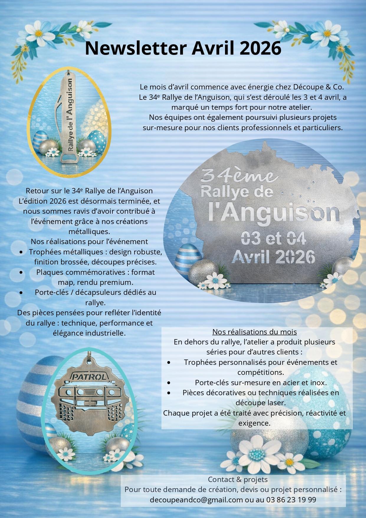 Newsletter avril 2026