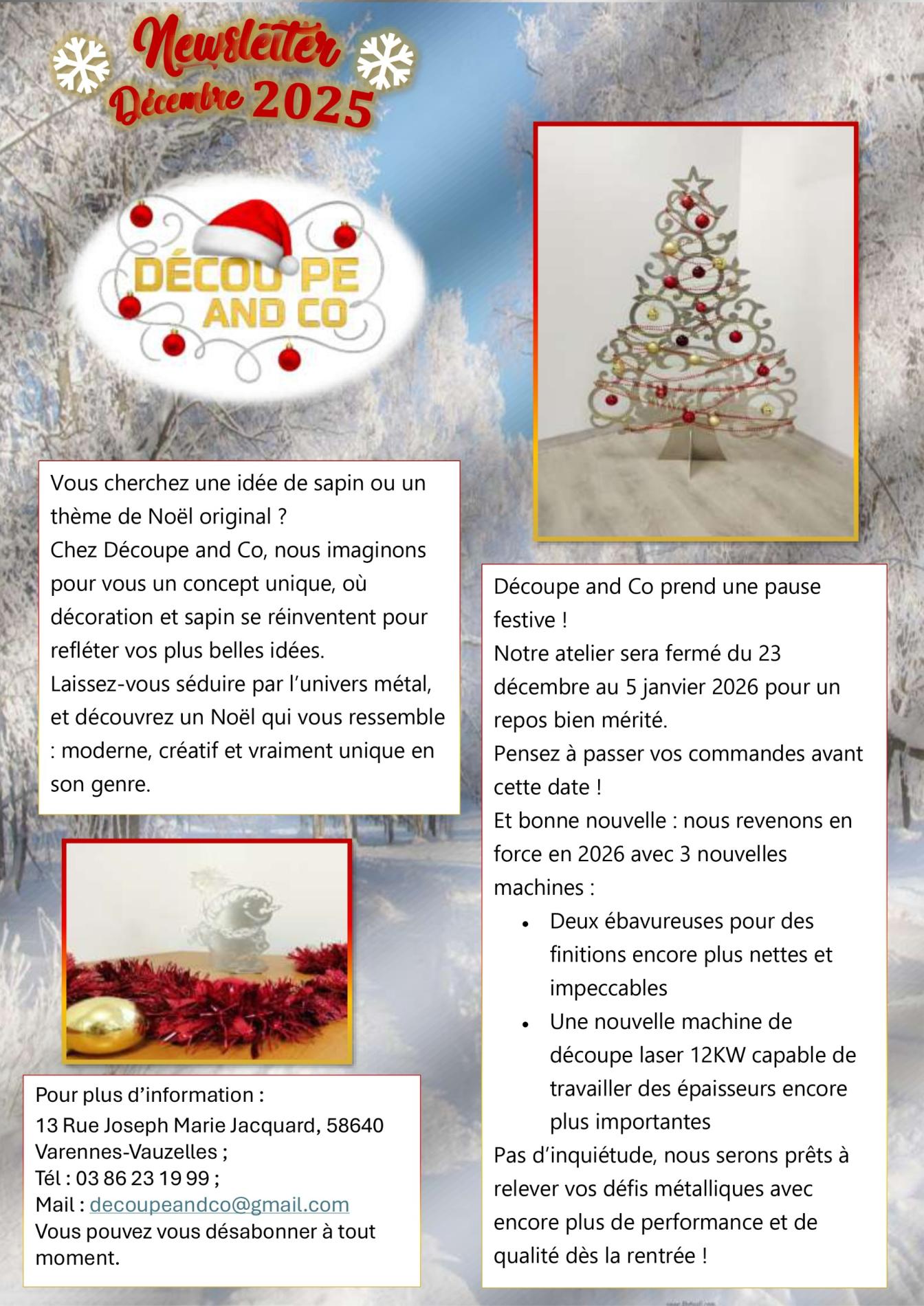 Newsletter décembre 2025